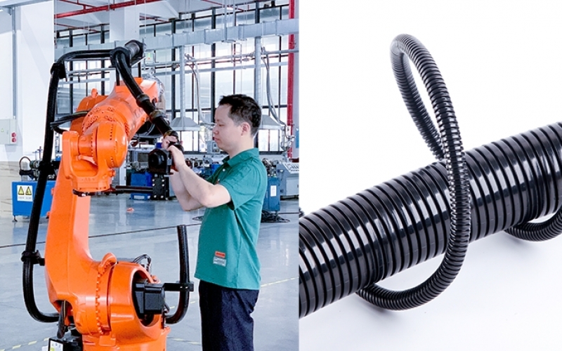 機器人管線包材質(zhì)升級：尼龍與 PUR 的產(chǎn)業(yè)應用新趨勢